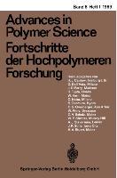 Bild des Verkufers fr Advances in Polymer Science/Fortschritte der Hochpolymeren-Forschung zum Verkauf von moluna