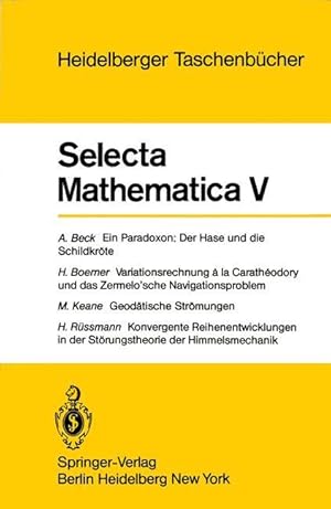 Image du vendeur pour Selecta Mathematica V mis en vente par moluna