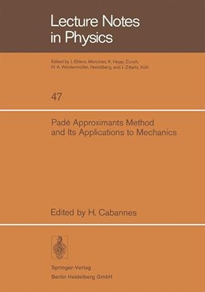 Immagine del venditore per Pad Approximants Method and Its Applications to Mechanics venduto da moluna