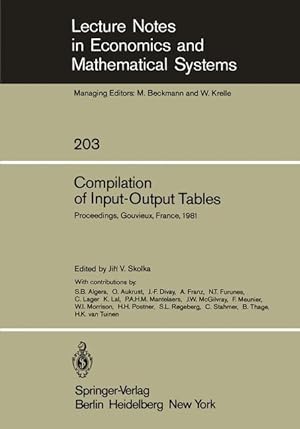 Imagen del vendedor de Compilation of Input-Output Tables a la venta por moluna