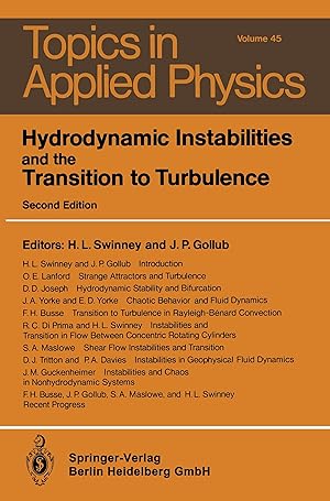 Image du vendeur pour Hydrodynamic Instabilities and the Transition to Turbulence mis en vente par moluna