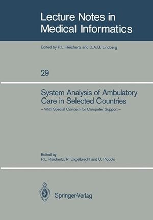 Bild des Verkufers fr System Analysis of Ambulatory Care in Selected Countries zum Verkauf von moluna