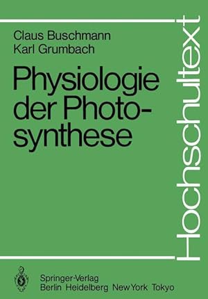 Bild des Verkufers fr Physiologie der Photosynthese zum Verkauf von moluna