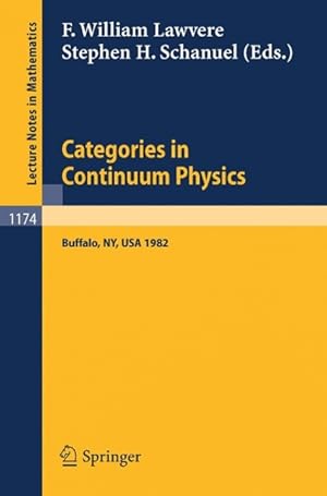 Bild des Verkufers fr Categories in Continuum Physics zum Verkauf von moluna