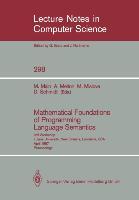 Imagen del vendedor de Mathematical Foundations of Programming Language Semantics a la venta por moluna