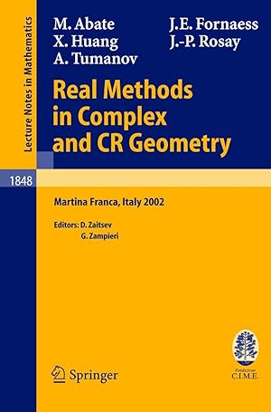 Seller image for Real Methods in Complex and CR Geometry for sale by moluna