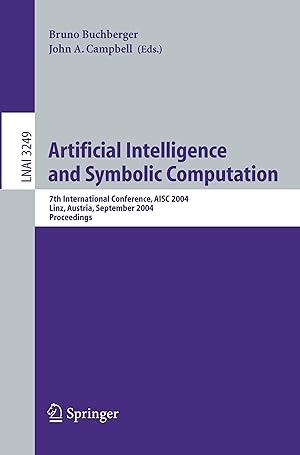 Bild des Verkufers fr Artificial Intelligence and Symbolic Computation zum Verkauf von moluna