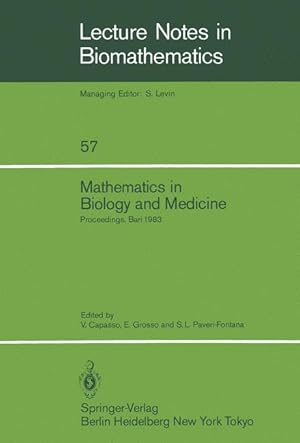 Bild des Verkufers fr Mathematics in Biology and Medicine zum Verkauf von moluna