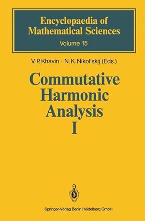 Imagen del vendedor de Commutative Harmonic Analysis I a la venta por moluna