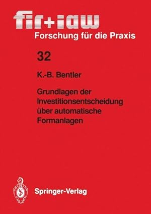 Seller image for Grundlagen der Investitionsentscheidung ber automatische Formanlagen for sale by moluna