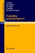 Immagine del venditore per Probability in Banach Spaces V venduto da moluna
