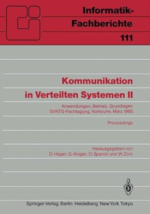 Seller image for Kommunikation in Verteilten Systemen II for sale by moluna