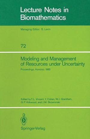 Immagine del venditore per Modeling and Management of Resources under Uncertainty venduto da moluna