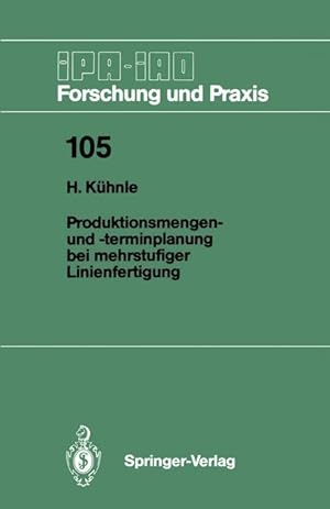 Seller image for Produktionsmengen- und -terminplanung bei mehrstufiger Linienfertigung for sale by moluna