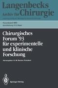 Bild des Verkufers fr Chirurgisches Forum 93 fr experimentelle und klinische Forschung zum Verkauf von moluna