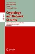 Image du vendeur pour Cryptology and Network Security mis en vente par moluna