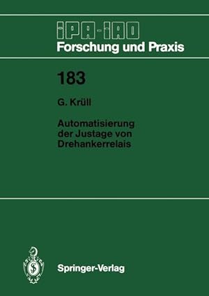 Seller image for Automatisierung der Justage von Drehankerrelais for sale by moluna