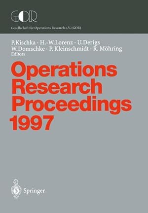 Immagine del venditore per Operations Research Proceedings 1997 venduto da moluna