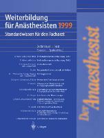 Seller image for Weiterbildung fr Anaesthesisten 1999 for sale by moluna