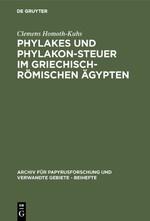 Seller image for Phylakes und Phylakon-Steuer im griechisch-roemischen gypten for sale by moluna