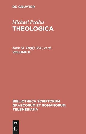 Immagine del venditore per Psellus, Michael: Theologica. Volume II venduto da moluna