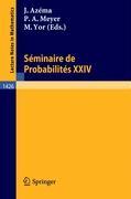 Immagine del venditore per Seminaire de Probabilites XXIV 1988/89 venduto da moluna