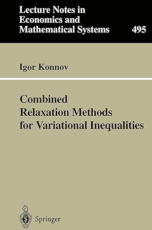 Seller image for Combined Relaxation Methods for Variational Inequalities for sale by moluna