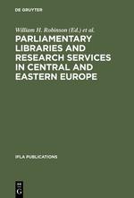 Bild des Verkufers fr Parliamentary Libraries and Research Services in Central and Eastern Europe zum Verkauf von moluna