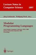 Imagen del vendedor de Modular Programming Languages a la venta por moluna
