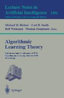 Image du vendeur pour Algorithmic Learning Theory mis en vente par moluna