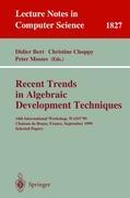 Seller image for Recent Trends in Algebraic Development Techniques for sale by moluna