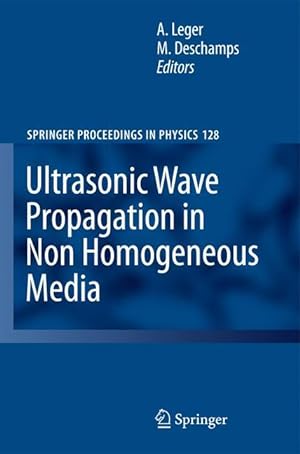Bild des Verkufers fr Ultrasonic Wave Propagation in Non Homogeneous Media zum Verkauf von moluna