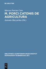 Seller image for M. Porci Catonis de agri cultura for sale by moluna