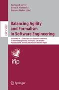 Image du vendeur pour Balancing Agility and Formalism in Software Engineering mis en vente par moluna
