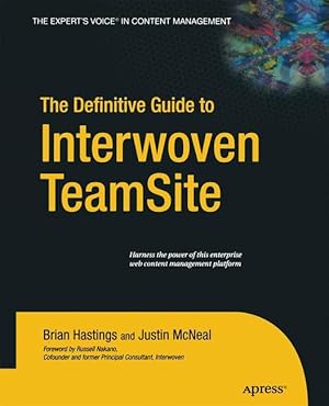Seller image for The Definitive Guide to Interwoven TeamSite for sale by moluna