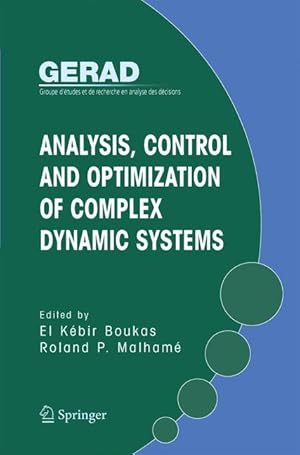 Image du vendeur pour Analysis, Control and Optimization of Complex Dynamic Systems mis en vente par moluna