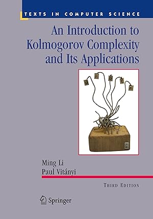 Immagine del venditore per An Introduction to Kolmogorov Complexity and Its Applications venduto da moluna