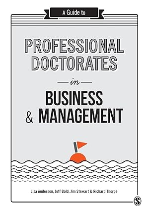 Bild des Verkufers fr A Guide to Professional Doctorates in Business and Management zum Verkauf von moluna