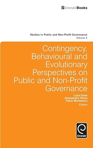Bild des Verkufers fr Contingency, Behavioural and Evolutionary Perspectives on Public and Non-Profit Governance zum Verkauf von moluna