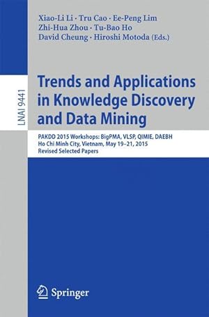 Bild des Verkufers fr Trends and Applications in Knowledge Discovery and Data Mining zum Verkauf von moluna