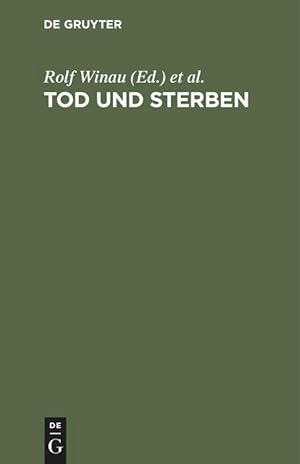 Seller image for Tod und Sterben for sale by moluna