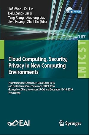 Bild des Verkufers fr Cloud Computing, Security, Privacy in New Computing Environments zum Verkauf von moluna