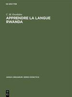 Imagen del vendedor de Apprendre la langue Rwanda a la venta por moluna