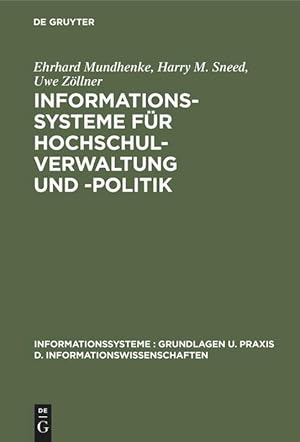 Seller image for Informationssysteme fr Hochschulverwaltung und -politik for sale by moluna