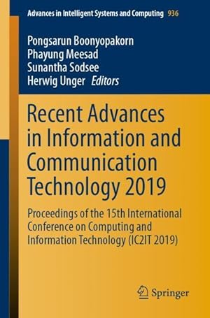 Seller image for Recent Advances in Information and Communication Technology 2019 for sale by moluna