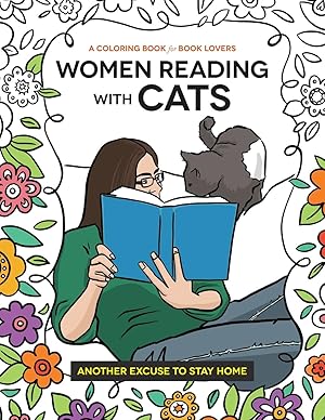 Imagen del vendedor de Women Reading with Cats: A Coloring Book for Book Lovers a la venta por moluna