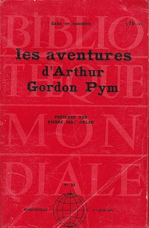 Imagen del vendedor de Les aventures d'Arthur Gordon Pym a la venta por Pare Yannick