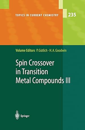 Immagine del venditore per Spin Crossover in Transition Metal Compounds III venduto da moluna