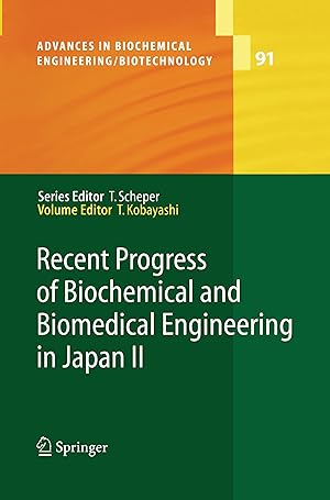 Image du vendeur pour Recent Progress of Biochemical and Biomedical Engineering in Japan II mis en vente par moluna