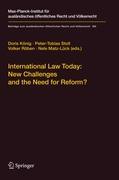 Immagine del venditore per International Law Today: New Challenges and the Need for Reform? venduto da moluna